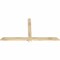 Ekena Millwork Eugene Rough Sawn Timber Gable Bracket, Douglas Fir, 72"W x 39"H x 2"D x 4"F, 13/12 Pitch GBW072X39X0204EUG00RDF - alternate 2